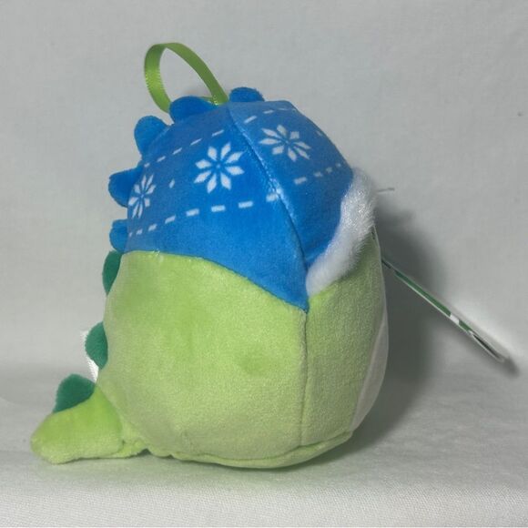 NWT Danny Dinosaur Dino Hat 4” Squishmallows Christmas Plush Ornament 2024 - Picture 2 of 4